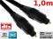 KABEL OPTYCZNY Toslink T-T 6mm DIGITAL HQ - 1,0m