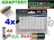 4x Adaptery adaptor baterii AA R6 na C R14 VIPOW