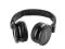 Słuchawki nauszne - mikrofon | czarny | + kabel