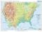 USA physical - mapa fizyczna USA 100x70cm