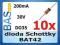 Dioda Schottky BAT42 200mA 30V DO35 ___10 sztuk