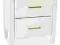 Szafka nocna LIZBONA biała szuflady SIGNAL 48H