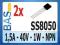 Tranzystor SS8050 - 1,5A 1W 40V NPN TO92 _ 2szt