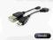 kabel OTG wtyk micro mikro USB / gniazdo USB typ A