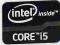 NAKLEJKA ORIGINAL INTEL CORE i5 BLACK INSIDE 20x15