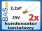 Kondensator tantalowy 2,2uF 25V _ 5x8 _ 2szt