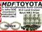 Dystanse MDF Toyota Land Cruiser Rav4 MR2 Prius