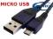 Adapter Mikro na kablu wtyk USB A - Micro USB 1m