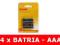 BATERIE __ KODAK __ AAA - R3 __ blister - 4 sztuki