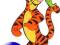 Disney Dekoracja Naklejki Tygrysek z robaczkiem