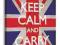 Keep Calm and Carry On Union Jack Obraz n/płótnie
