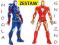 20,5cm_ 2 x FIGURKA _ IRON MAN + IRON PATRIOT 7660