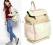 PIECES asos plecak worek zamki kremowy NOWY