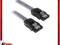 Kabel BitFenix SATA 3 - 30cm opływowy - srebrno cz