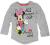 koszulka Disney Myszka Minni długi rękaw szara 104