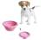 Miska składana dla psa pieska różowa do torebki