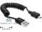 Kabel USB AM micro 2.0 spirala 20-60 DELOCK 83162