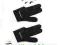 Rękawiczki bilardowe DELUX czarna 3-palce