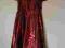 bordowa sukienka