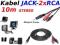 Kabel Jack minijack 2x RCA STEREO 10m wzmacniacza