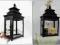 374 LATARNIA Stylowa Lampa 47 cm LAMPION BLACK