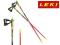 Kije Nordic Walking LEKI Walker Platinium Red 125