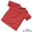 P40*- Czerwona - bawełniana koszulka - na 6-9 msc