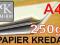 PAPIER KREDOWY A4 250g- KREDA -1000 ARK- GLOSS/MAT