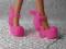 Buty dla lalki typu Barbie-RÓŻOWE butki