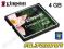 KINGSTON KARTA PAMIĘCI COMPACT FLASH 4GB 48H FV