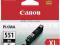 Tusz czarny CANON CLI-551XL &lt;BK&gt; NOWY!!