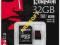 Kingston microSDHC 32GB UHS-I U3 + Adapter - NOWE