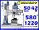 WIERTARKA PROMIENIOWA 1250x 50mm M42 POSUW AUSTRIA