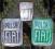 trzy odznaki Polski Fiat metal + plastik