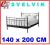 IKEA czarne łóżko / rama łóżka SVELVIK 140x200 CM