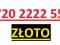 złoty numer firma biznes 720 2222 55 ŁATWY, PROSTY