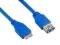 4WORLD Kabel USB 3.0 AF-Micro BM 1,0m niebieski