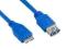 4WORLD Kabel USB 3.0 AF- Micro BM 1.5m|niebieski