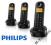 TELEFON BEZPRZEWODOWY PHILIPS D125 Trio SEKRETARKA