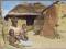 pocztówka RPA Wioska oryginalna etnografia
