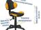 Fotel obrotowy krzesło biurowe kółkach regulowane