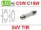 Żarówka rurkowa TIR C5W C10W 36 mm 42 mm TIR 24V