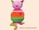 Kolorowy KOT kotek maskotka ANNA CLUB PLUSH duży