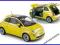 FIAT 500 LAUNGE YELLOW model 1:18 Norev 187741