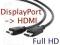 Kabel DisplayPort-HDMI DP-HDMI 1.4 Full 1M 1.8M 3M