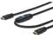 Kabel HDMI z wzmacniaczem, HDMI A /M (wtyk) -).