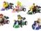 Super Mario Kart 6x figurka samochód Luigi Bowser