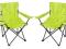 Zestaw dwóch krzeseł campingowych jasnozielone
