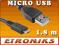 SOLIDNY KABEL micro / mikro USB UNIWERSALNY 180 cm