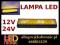 Lampka LED 12V 24V 36 LED TIR BUS ostrzegawcza MOC